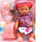 Інтерактивна лялька Baby Born в капелюсі. Пупс аналог з одягом і аксесуарами 10 функцій бебі борн 8006-12