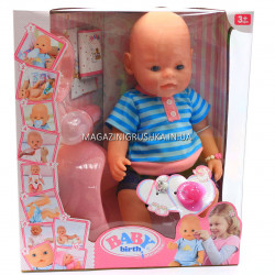 Интерактивная кукла Baby Born. Пупс аналог с одеждой и аксессуарами 10 функций беби борн 8006-18