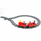 Залізниця ігрова Jixin «Happy train», пластик, звук, світло, 3 фігурки, 33 деталі (6188D)