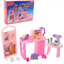 Дитяча іграшкова меблі Глорія Gloria для ляльок Барбі пеленальний столик. Облаштуйте ляльковий будиночок