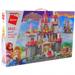 Конструктор Qman «Замок принцеси» Brick, 4 фігурки, 940 деталей (2612)