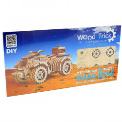 Деревянный конструктор Wood Trick Квадроцикл.Техника сборки - 3d пазл