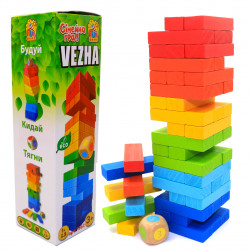 Настольная игра Fun game «Vezha. Падающая башня» 7362
