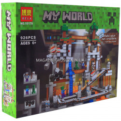 Конструктор майнкрафт «My world» bela - Шахта, 926 деталей (10179)