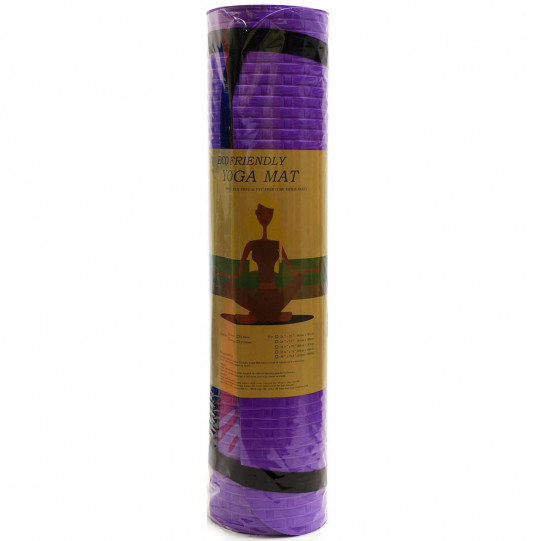 Коврик для йоги и фитнеса Shantou Фиолетовый йогамат 180х61х0,7 см (MS 2129)