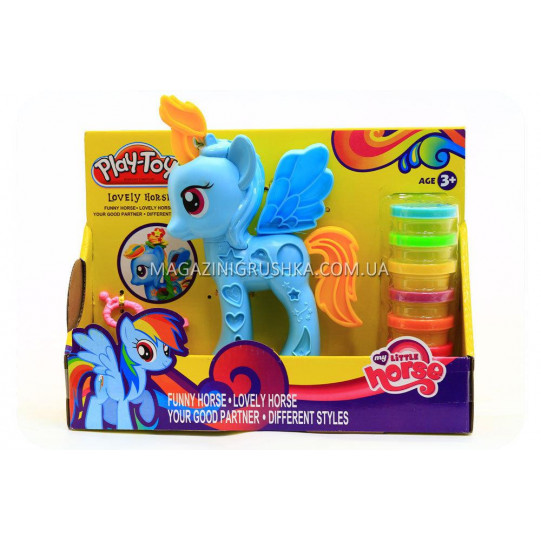 Тесто для лепки Play-Toy набор «My Little Pony» Голубой SM8001