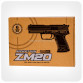 Игрушечный пистолет ZM20 с пульками . Детское оружие с металлическим корпусом с дальностью стельбы 15-20м