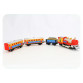 Дитяча іграшка Залізниця "Блакитний вагон" музична з димом - 7017 (0615)