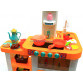 Дитяча іграшкова кухня 889-64 з посудом (світло, звук, вода) 55 елементів