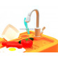 Детская игрушечная кухня 889-64 с посудой (свет, звук, вода) 55 элементов