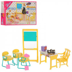 Дитяча іграшкова меблі Глорія Gloria для ляльок Барбі Клас Шкільна меблі 9916. Облаштуйте ляльковий будиночок