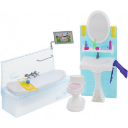 Детская игрушечная мебель Глория Gloria для кукол Барби Ванная 2820. Обустройте кукольный домик