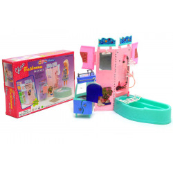Детская игрушечная мебель Глория Gloria для кукол Барби Ванная 21013. Обустройте кукольный домик