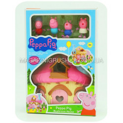 Детский игровой набор «Домик Свинки Пеппы» (4 фигурки, мебель) XZ-379