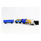 Дитяча іграшка Залізниця "Блакитний вагон" музична з димом - 282 см арт. 7014