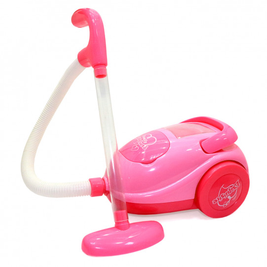 Пилосос іграшковий «Генеральне прибирання» Limo Toy рожевий кульки світло звук 22*12*17 см (2236)