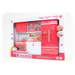 Кухня детская для кукол «Modern kitchen» (свет, звук) QF 26210 PW