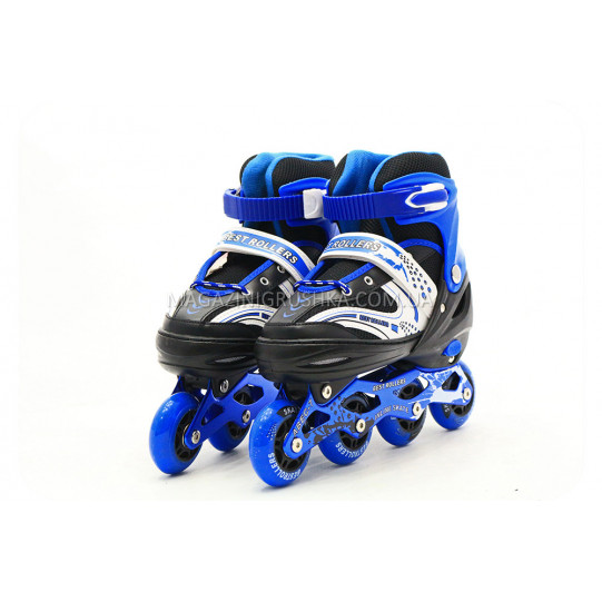 Роликовые коньки, размер 39-42 L Синие (1003)