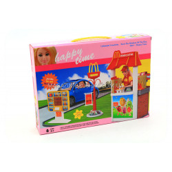 Дитяча іграшкова меблі для ляльок Барбі Кафе 8801. Облаштуйте ляльковий будиночок