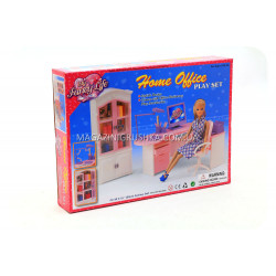 Детская игрушечная мебель Глория Gloria для кукол Барби Для офиса 24018. Обустройте кукольный домик