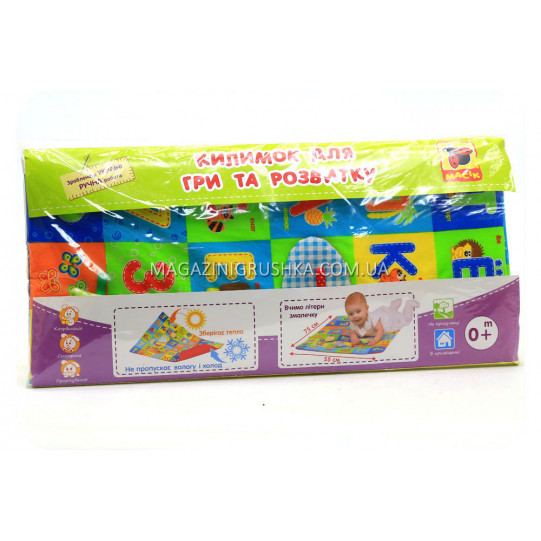 Игровой коврик для малышей с буквами МК 7201-01