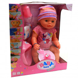 Интерактивная кукла Baby Born (беби бон). Пупс с одеждой и аксессуарами 822005 (оригинал)