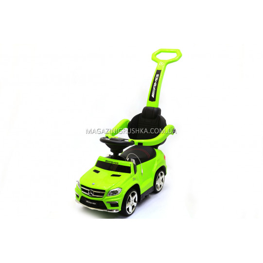 Детская машинка каталка-толокар Mercedes SX1578-5 салатовый, кож сиденье, EVA колеса, MP3