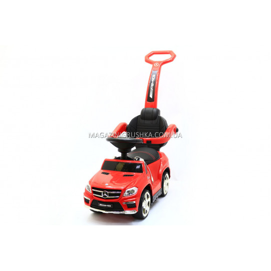 Дитяча машинка каталка-толокар Mercedes SX1578-3 червоний, шкір сидіння, EVA колеса, MP3
