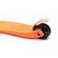 Трехколесный самокат Scooter Оранжевый, светящиеся колеса (466-113)