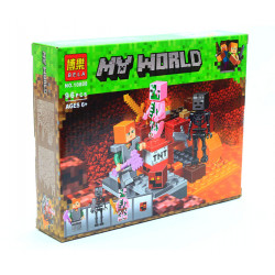 Конструктор «Minecraft» (My world) - Бой в нижнем мире арт.10808