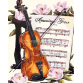 Картина за номерами Мелодія для скрипки АС0100