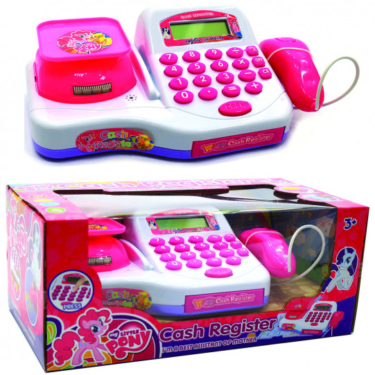 Детский кассовый аппарат Пони (свет, звук, сканер, весы) DN863-PO