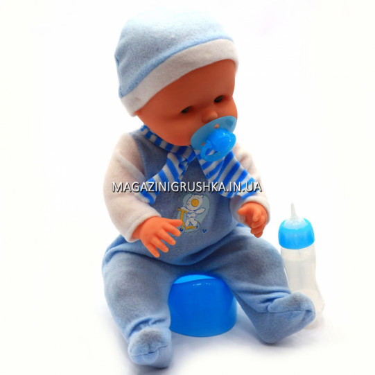 Пупсик «Малюки» Кукла Limo Toy №2 (соска, бутылочка, горшок) M 1493