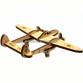 Дерев'яний конструктор Wood Trick Вудик літак лайтнінг, 18 деталей. Техніка складання - 3d пазл
