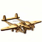 Деревянный конструктор Wood Trick Вудик самолет лайтнинг, 18 деталей. Техника сборки - 3d пазл