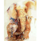 Картина за номерами Слони AS 0275