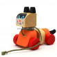 Детская деревянная каталка котик-каталка LK-5 Cubika (Кубика) 13616. Деревянные эко игрушки