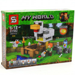 Конструктор Minecraft майнкрафт «My world» - Курятник SY982