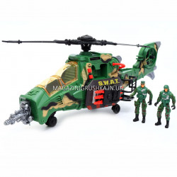 Вертолет на батарейках игрушечный (звук, свет, вращение) 81-25