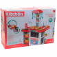 Дитяча іграшкова кухня 889-63 з посудом (світло, звук, вода) 55 елементів