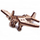 Дерев'яний конструктор Wood Trick Вудік літак корсар, 20 деталей. Техніка збірки - 3d пазл