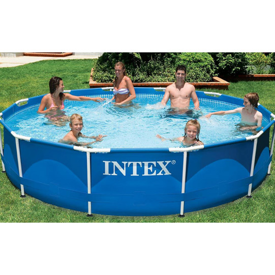 Круглый каркасный бассейн Intex 28200 (305х76 см) Metal Frame Pool