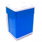 Скарбничка сейф з кодом, затягує купюри, музичний, синій 13*13*18 см (1511)
