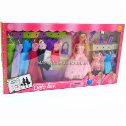 Кукла Defa с набором платьев и аксессуарами, 30 см (8193)