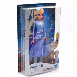 Кукла Hasbro Frozen Холодное сердце 2 Эльза в сверкающем платье, свет, 29 см (E6952_E7000)