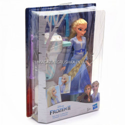 Кукла Hasbro Frozen Холодное сердце 2 Эльза с аксессуарами для волос (E6950_E7002)