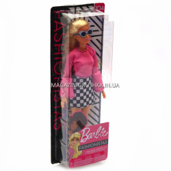 Кукла Barbie Модница в клетчатой юбке, оригинал, 29 см (FBR37)