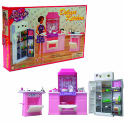 Дитяча іграшкова меблі Глорія Gloria для ляльок Барбі Кухня 9986. Облаштуйте ляльковий будиночок
