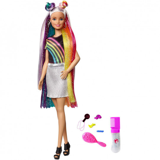 Лялька Барбі Райдужне сяйво волосся Barbie Rainbow Sparkle Hair Doll, Blonde Mattel (FXN96)