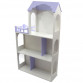 Игрушечный кукольный деревянный домик Unitywood (62х20х105 см), трехэтажный фиолетовый